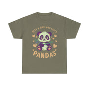 Just a Girl Who Loves Pandas Cute Panda T-Shirt Gift for Her