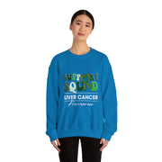 Groovy Support Squad Green Ribbon Liver Cancer Awareness Sweatshirt Unisex Gift
