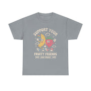 Retro Fruit LGBT Pride Support T-Shirt  Support Your Fruity Friends Unisex Apparel