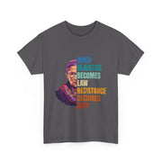 RBG Quote When Injustice Becomes Law Resistance Becomes Duty T-Shirt Gift for Fans
