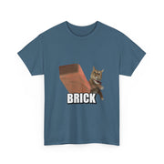 Funny Cat Throwing Brick - Angry Cat Meme T-Shirt - Unisex Apparel