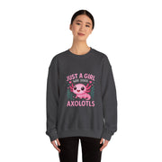 Kawaii Axolotl Sweatshirt for Girls and Kids