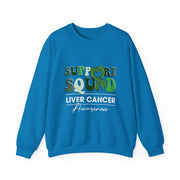 Groovy Support Squad Green Ribbon Liver Cancer Awareness Sweatshirt Unisex Gift