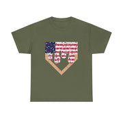 Baseball Drip Ice Cream Boy T-Shirt – Patriotic 4th of July Tee, American Flag Style, Summer Gift, Casual Wear, Fun & Festive Look