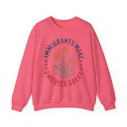 Immigrants Make America Great Floral Human Rights USA Sweatshirt Unisex Gift