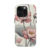 Vintage Lotus Blossom Phone Case Gift for Her - Trending Floral Design