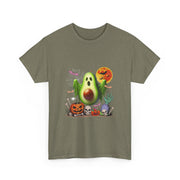 Avocado Horror Boo Ghost Halloween Vegan Cosplay Fruit T-Shirt - Unisex Apparel