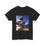 Vintage Surfing Cat Selfie Funny Meme T-Shirt Gift for Men
