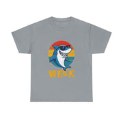 Retro Vintage Shark Fin Week 2025 Shark Lover Ocean Wildlife Unisex T-Shirt