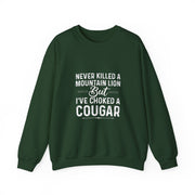 Funny Cougar Hunting Sweatshirt Gift for Men