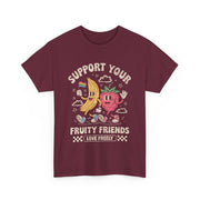 Retro Fruit LGBT Pride Support T-Shirt  Support Your Fruity Friends Unisex Apparel