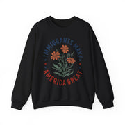 Immigrants Make America Great Floral Human Rights USA Sweatshirt Unisex Gift