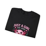Kawaii Axolotl Sweatshirt for Girls and Kids