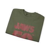 Jaws 50th Anniversary Sweatshirt, Movie Logo Front Back Design, Unisex Apparel
