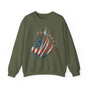 Patriotic USA Flag Fighter Jets Sweatshirt Gift for Fans