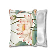 Elegant Floral Pillow Cover - Aesthetic Bedroom Decor - Housewarming Gift