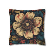 Retro Blooms Flower Pillow Case - Spring Summer Decor