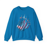 Patriotic USA Flag Fighter Jets Sweatshirt Gift for Fans