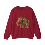 Beautiful Elephant Floral Flower Design Unisex Sweatshirt