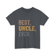 Best Uncle Ever T-Shirt – Funny Gift from Niece with Bold Lettering for Father’s Day or Birthday