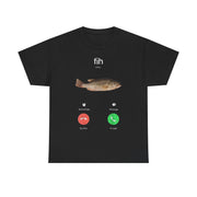 Fish Calling T-Shirt – Funny Incoming Call Graphic Tee for Fishermen and Fishing Lovers with Humor