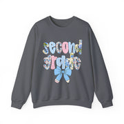 Second Grade Coquette Bow Pencil Back To School Sweatshirt | Cute Student Gift Unisex