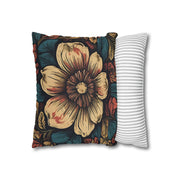 Retro Blooms Flower Pillow Case - Spring Summer Decor