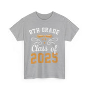 8th Grade Class of 2025 Graduation T-Shirt – Proud Graduate Tee with School Year Print for Students