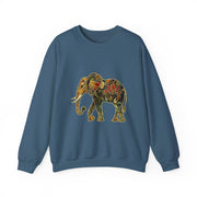Beautiful Elephant Floral Flower Design Unisex Sweatshirt