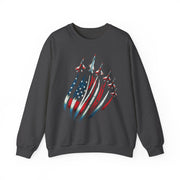 Patriotic USA Flag Fighter Jets Sweatshirt Gift for Fans