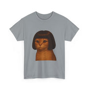 Funny Cat Bob Haircut Girl Meme T-Shirt - Unisex Apparel