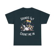 LGBT Ally Raccoon T-Shirt – Funny Pride Tee with Rainbow Flag for Supportive Friends and LGBTQ+ Allies