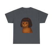 Funny Cat Bob Haircut Girl Meme T-Shirt - Unisex Apparel