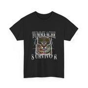 Funny Cat Meme T-Shirt Tummy Ache Survivor Gift for Unisex