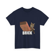 Funny Cat Throwing Brick - Angry Cat Meme T-Shirt - Unisex Apparel