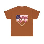 Baseball Drip Ice Cream Boy T-Shirt – Patriotic 4th of July Tee, American Flag Style, Summer Gift, Casual Wear, Fun & Festive Look