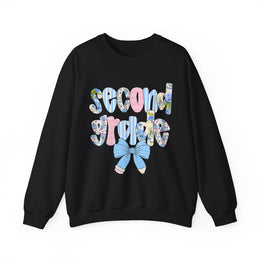 Second Grade Coquette Bow Pencil Back To School Sweatshirt | Cute Student Gift Unisex