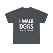 Funny Dog Walking T-Shirt – Whimsical Pet Lover Tee with Art Design for Dog Walkers Women