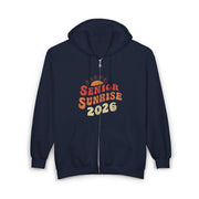 Senior Sunrise 2026 Graduation My Last First Day Zip Hoodie - Unisex Apparel