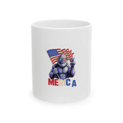 Bigfoot Merica Patriotic 4th of July Mug - Unisex