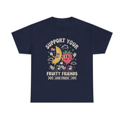 Retro Fruit LGBT Pride Support T-Shirt  Support Your Fruity Friends Unisex Apparel