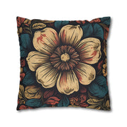 Retro Blooms Flower Pillow Case - Spring Summer Decor
