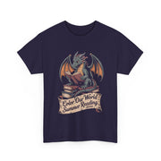 Color Our World Dragon T-Shirt – Fun Summer Reading 2025 Tee with Whimsical Art for Book-Loving