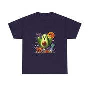 Avocado Horror Boo Ghost Halloween Vegan Cosplay Fruit T-Shirt - Unisex Apparel