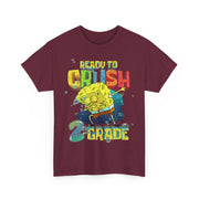 Spongebob Dabbing Ready to Crush 2nd Grade School T-Shirt Gift for Students
