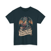 Color Our World Dragon T-Shirt – Fun Summer Reading 2025 Tee with Whimsical Art for Book-Loving