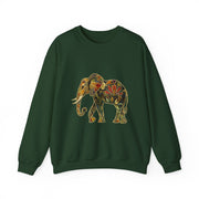 Beautiful Elephant Floral Flower Design Unisex Sweatshirt