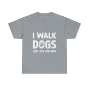 Funny Dog Walking T-Shirt – Whimsical Pet Lover Tee with Art Design for Dog Walkers Women