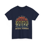 Vintage 2012 Official Teenager 13th Birthday T-Shirt - Unisex Gift