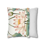 Elegant Floral Pillow Cover - Aesthetic Bedroom Decor - Housewarming Gift